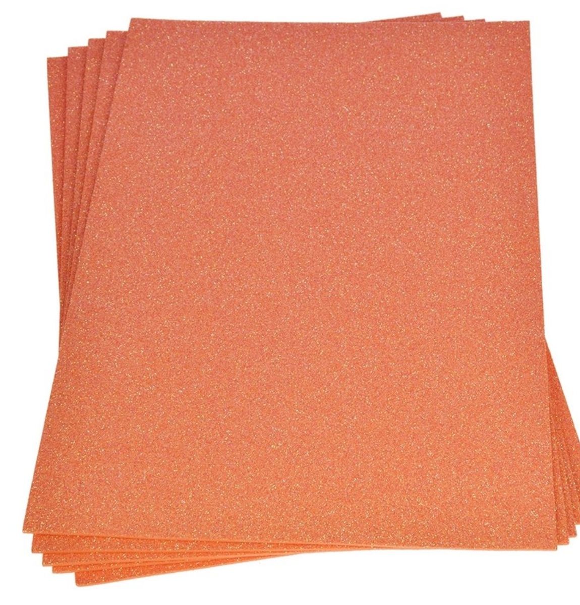 Mosgummi med glitter, orange