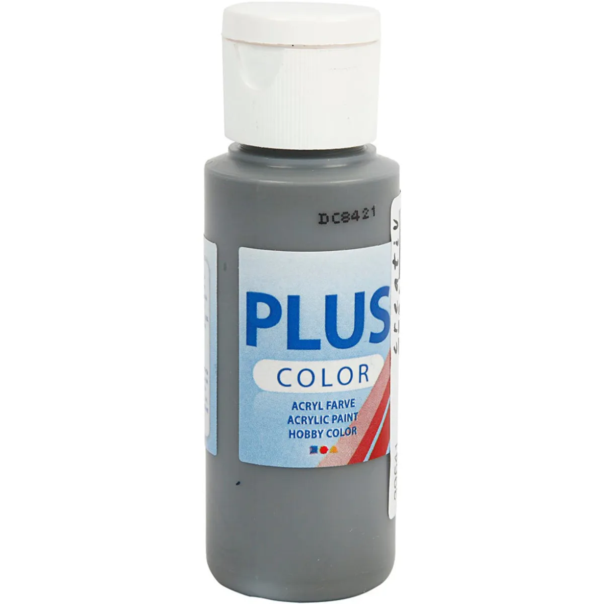 Plus Color hobbymaling, mørk grå 60 ml