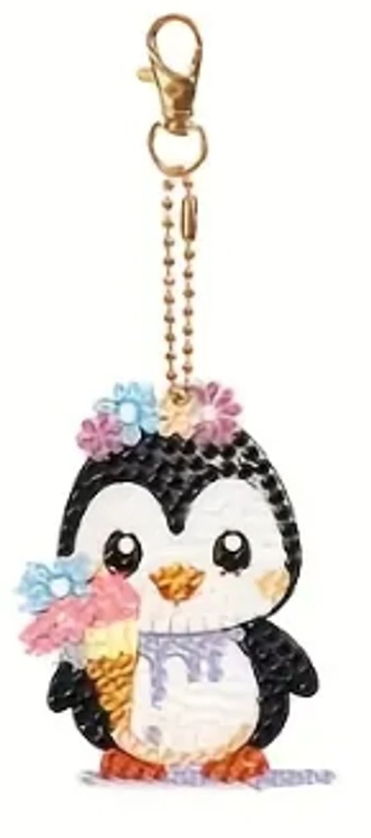 Pingu med blomster-is