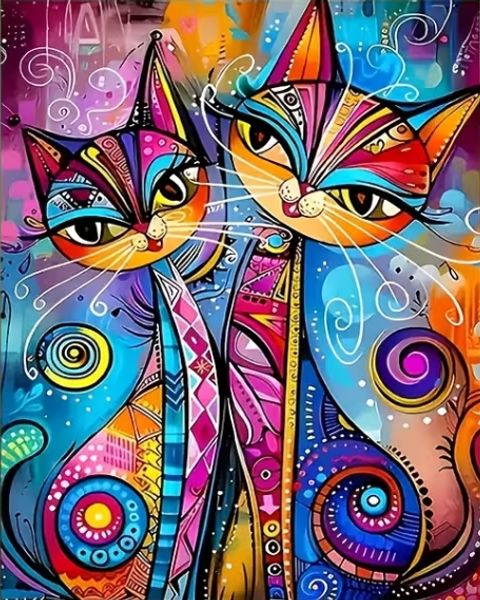 Hovedbilde Crazy cats, 15 x 25 cm