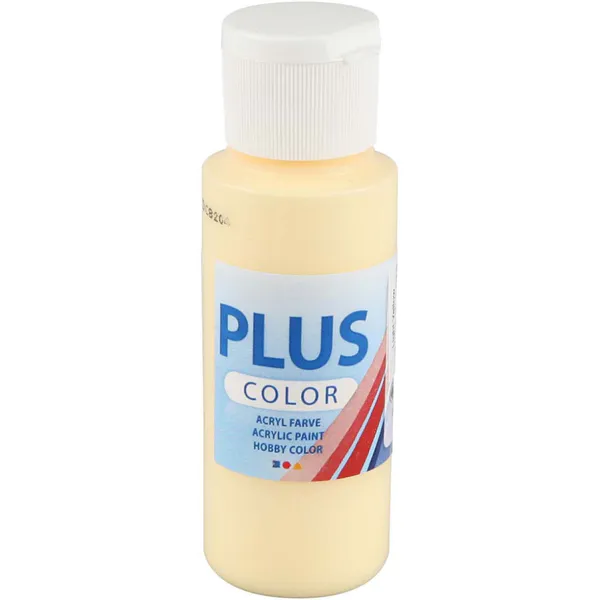 Hovedbilde Plus Color hobbymaling, lys gul 60 ml