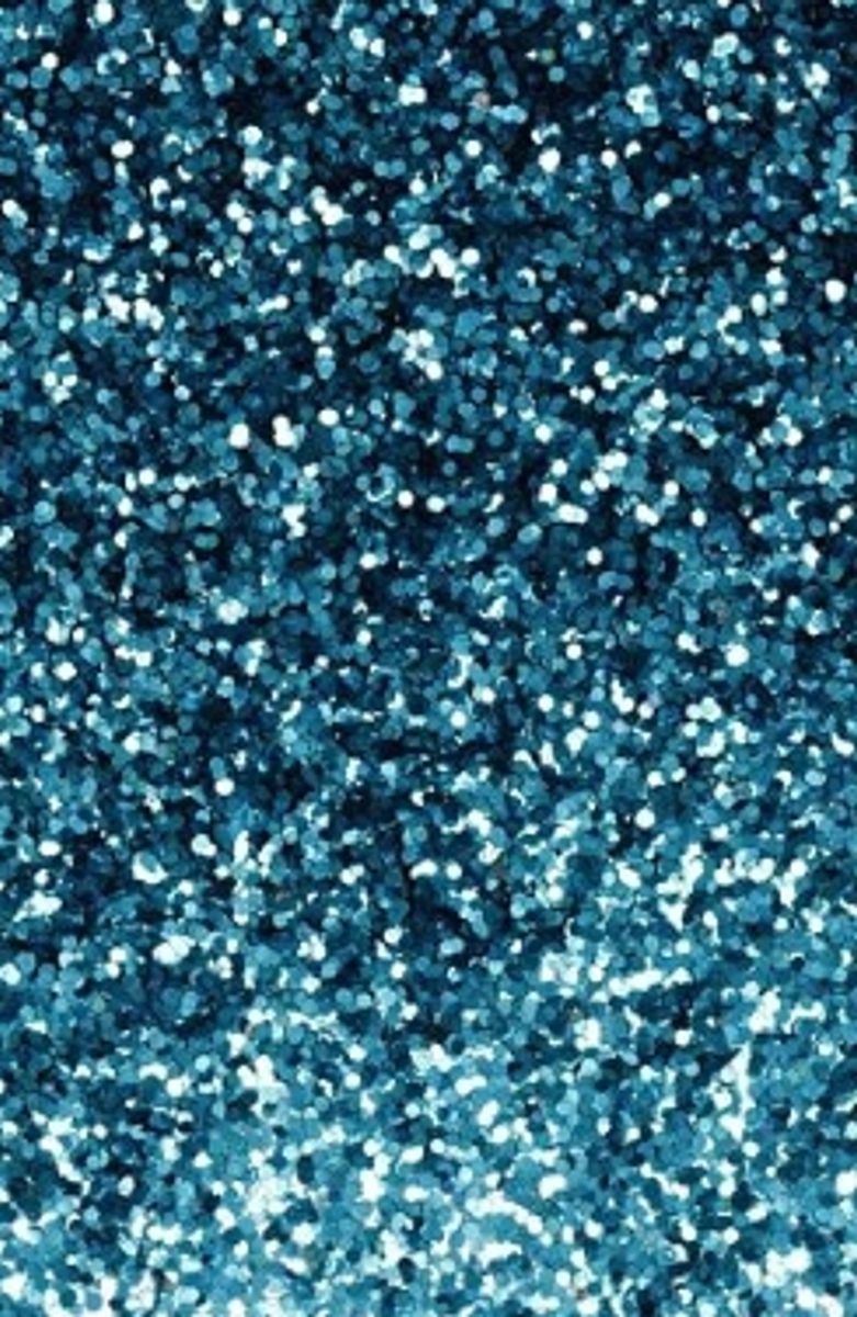 Glitter, biologisk nedbrytbart, TURKIS
