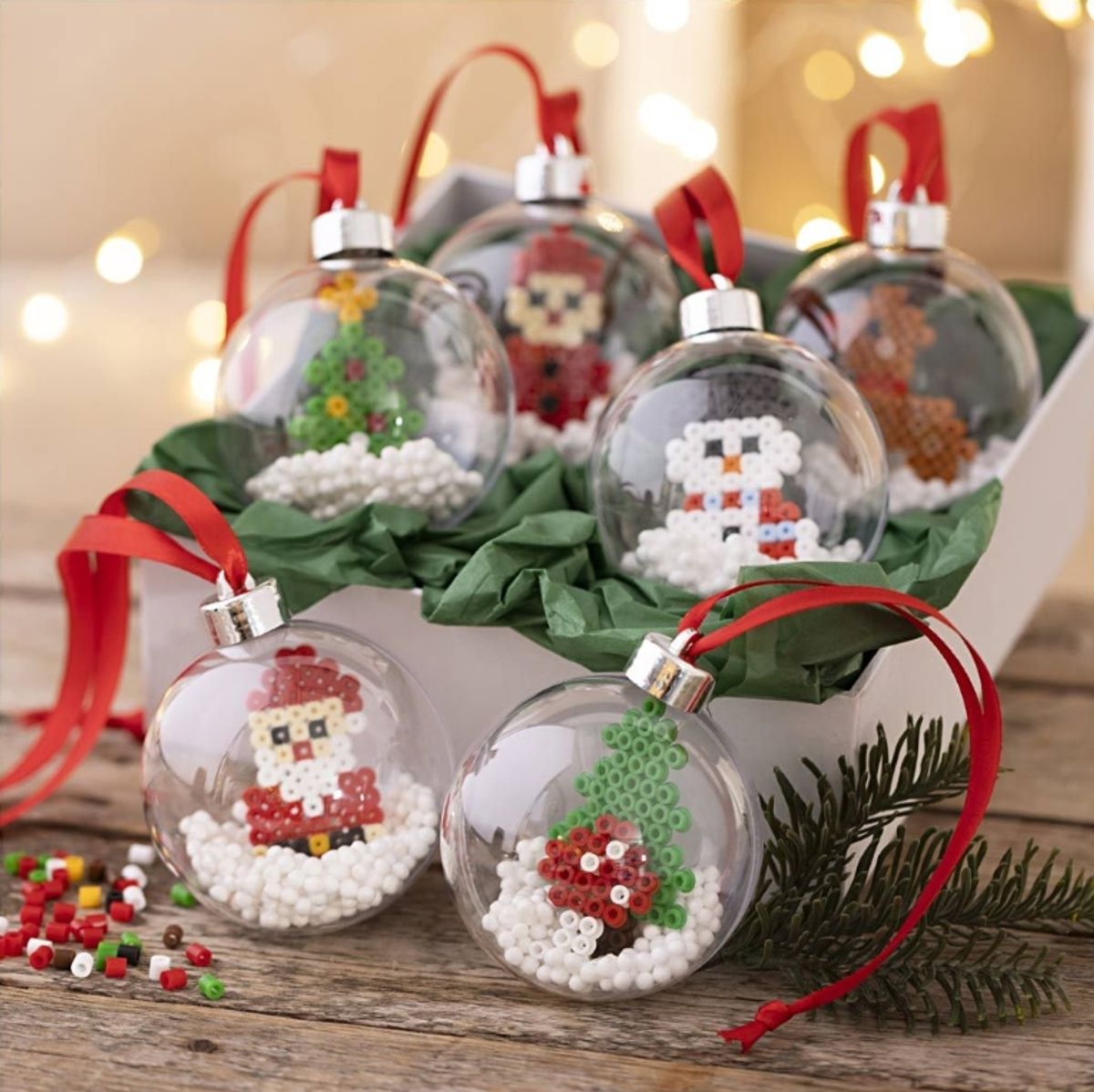 DIY-kit: julekuler med Hama-perler