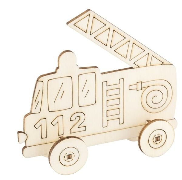 Hovedbilde Figursett i tre – Brannbil