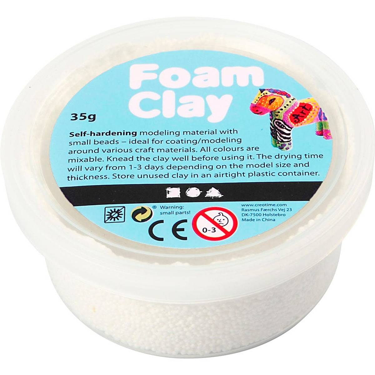 Foam Clay , hvit, 35 g