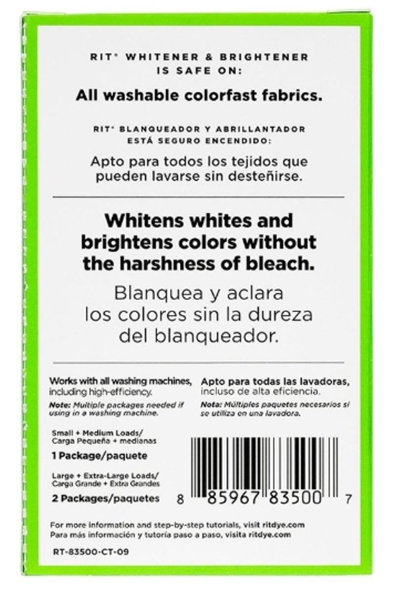 Rit tekstilfarge  – Whitener & Brightener
