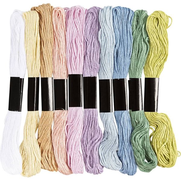 Hovedbilde Broderigarn - Pastell farger